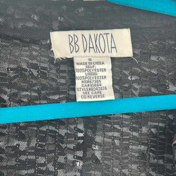 BB Dakota open front black sequin cardigan small - Picture 3 of 4